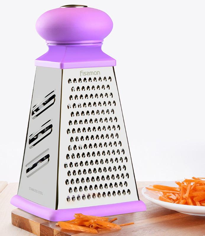 Терка 4-х гранная Fissman Meotida Pyramida с пластиковой ручкой 21 см - фото 4 Терка 4-х гранная Fissman Meotida Pyramida с пластиковой ручкой 21 см - фото 4