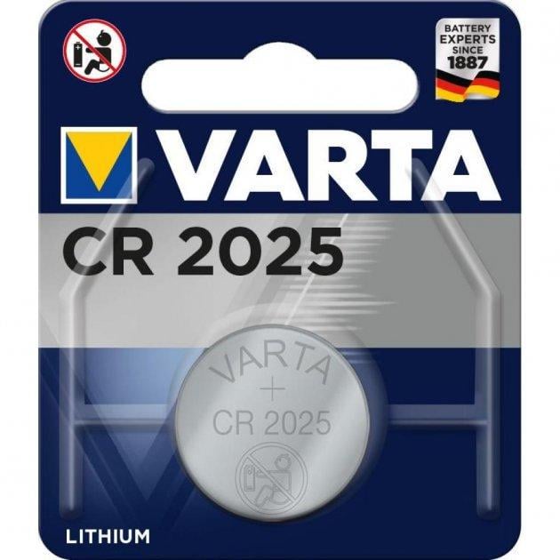 Батарейки Varta CR 2025 Lithium 1 шт. (1519892841)