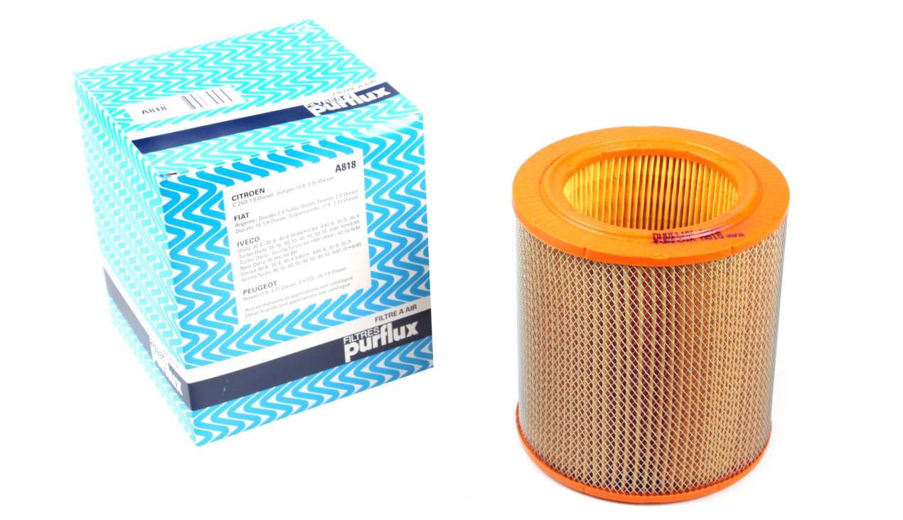 Фильтр воздушный PURFLUX для Fiat Ducato/Peugeot Boxer/Citroen Jumper 1,9/2,4/2,5D 82-02- (A818)