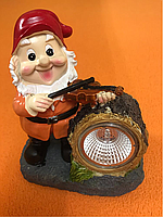 Садовый светильник Lemanso керамический Гном на солнечной батарее с выключателем (CAB126) - фото 3 Садовый светильник Lemanso керамический Гном на солнечной батарее с выключателем (CAB126) - фото 3