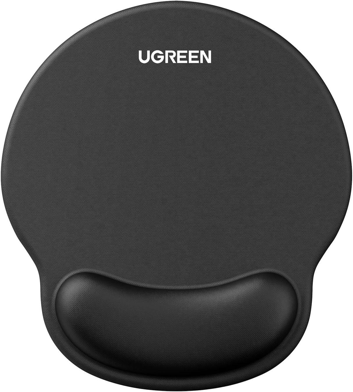 Килимок для мишки UGREEN LP668 з упором для зап'ястя Black (25245)