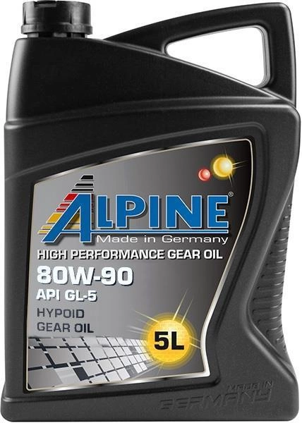 Трансмиссионное масло Alpine Syngear 75W-90 API GL-4/GL-5 5 л (24870)