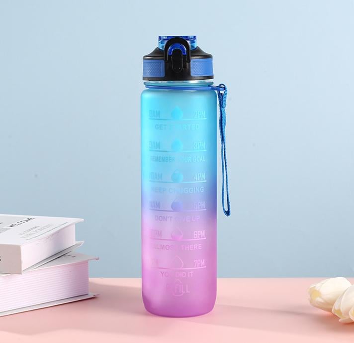 Бутылка мотивационная для воды спортивная многоразовая для детей и взрослых Refill 1000 мл - фото 5 Бутылка мотивационная для воды спортивная многоразовая для детей и взрослых Refill 1000 мл - фото 5