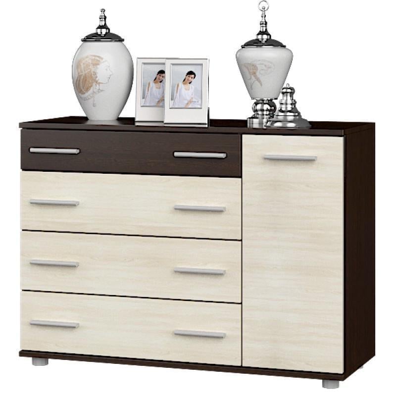 Комод Эверест К-3 1000х380х730 мм Венге/Дуб молочный (ЕВ20413) - фото 1 Комод Эверест К-3 1000х380х730 мм Венге/Дуб молочный (ЕВ20413) - фото 1