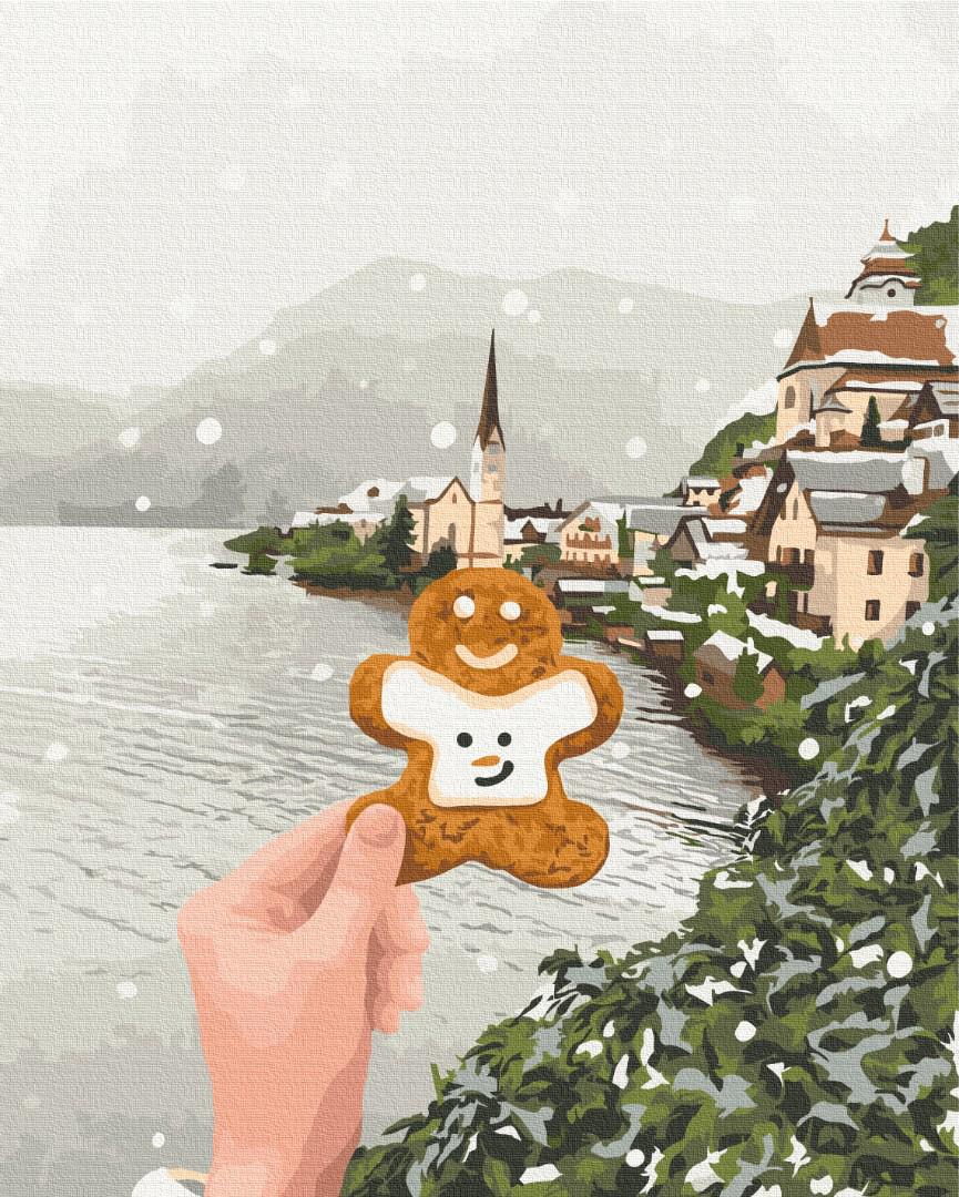 Картина по номерам Brushme Снежный Хальштат 40x50 см (BS52808)