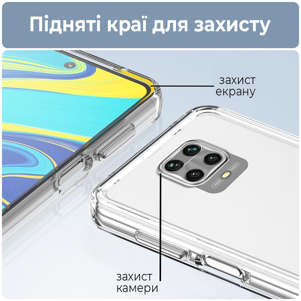 Силіконовий чохол Space Xiaomi Redmi Note 9S (прозорий) (35384) - фото 5