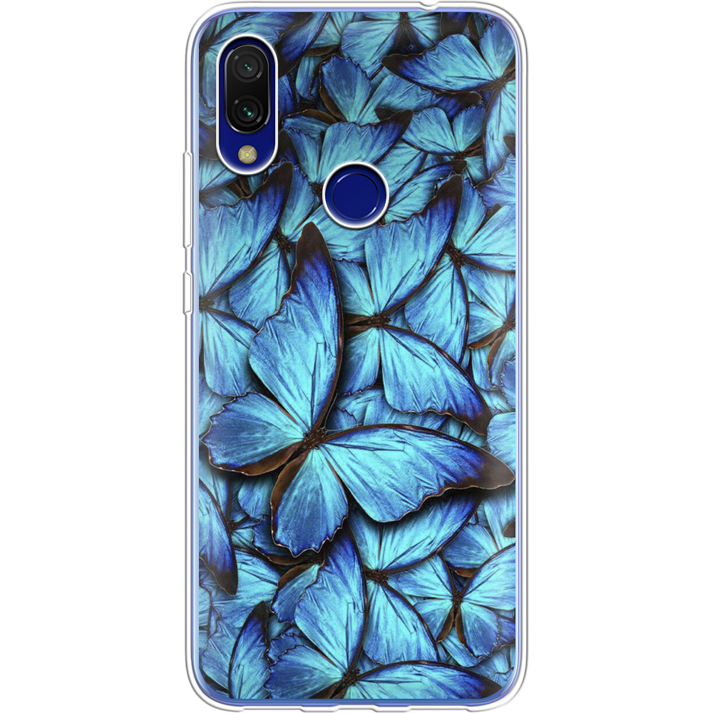 Чехол Boxface Xiaomi Redmi 7 лазурные бабочки Прозрачный силикон (36506-up1550-36506)