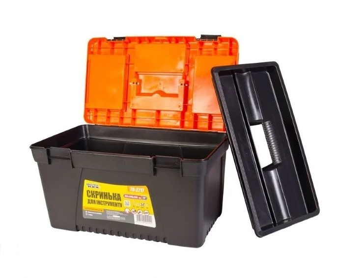 Ящик для инструмента MasterTool 13" (330х160х127 мм) с пластиковыми замками (79-2713) Ящик для инструмента MasterTool 13" (330х160х127 мм) с пластиковыми замками (79-2713)