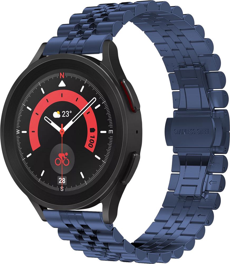 Браслет металлический Stech для Galaxy Watch 5 Pro Blue (29604-28)