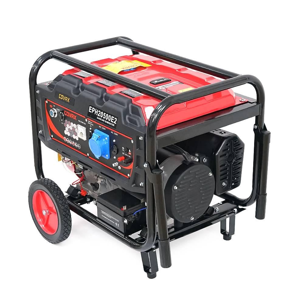 Генератор бензиновий Covax EPH20500E2 9,5kW однофазний 220V 50Hz DC12V 21HP Electric Starter tank 25L 710x535x555 мм 96 кг (39157)