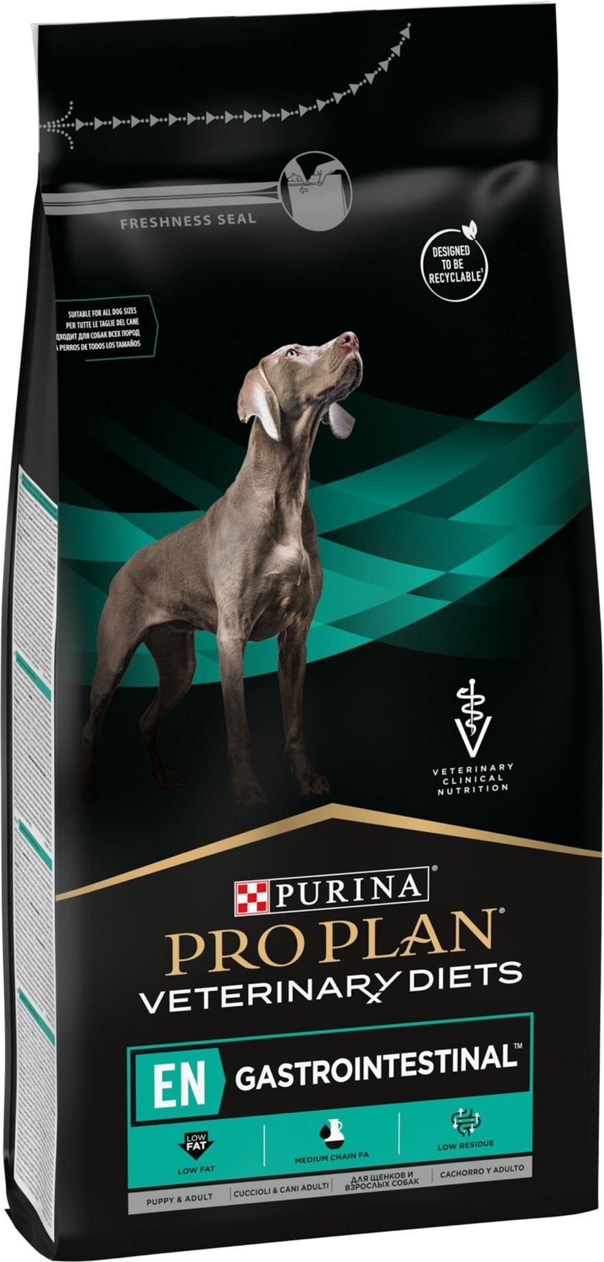 Сухой корм для собак с расстройством пищеварения Purina Pro Plan Veterinary Diets EN Gastrointestinal 1,5 кг (7613287587800) - фото 2