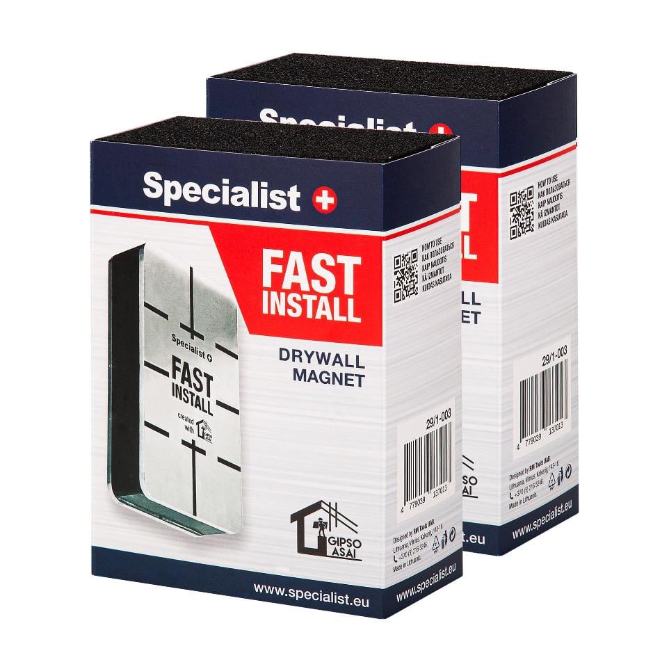 Набір майстра-гіпсокартонника Basic 2 магніти/насадка-молоток SDS+ - фото 2 Набір майстра-гіпсокартонника Basic 2 магніти/насадка-молоток SDS+ - фото 2