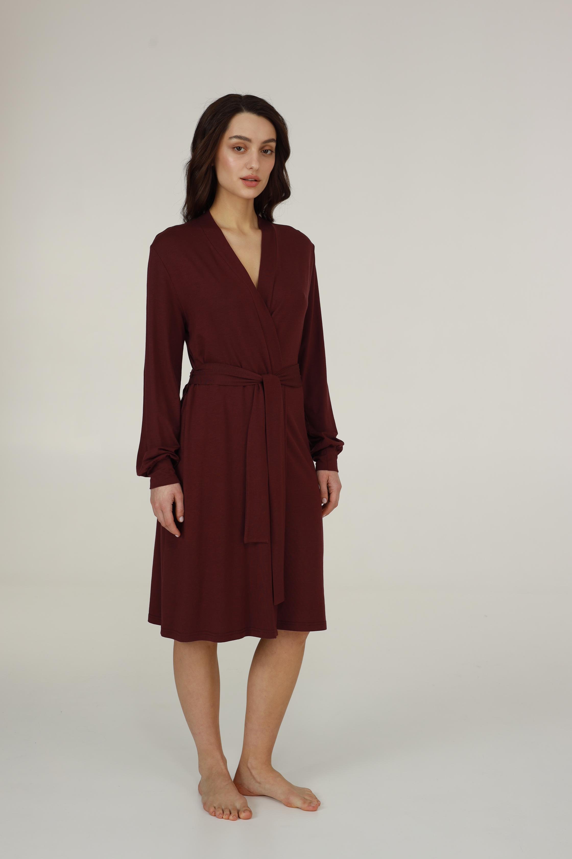 Женский халат Ellen Cabarnet LGM 200/33/01 S Бордовый