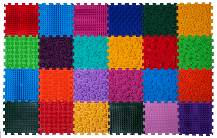 Развивающий коврик массажный Ortek 24 эл. 27x28 см (OR00001482)