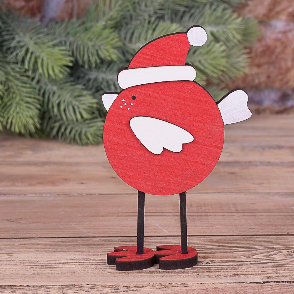 Статуэтка круглый воробушек Красный (3308-1)