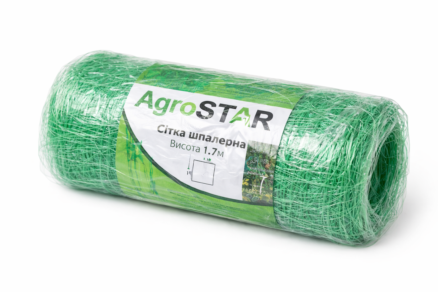 Сетка шпалерная полимерная AgroStar для огурцов/растений/маскировки 1,7х10 м Зеленый (32147209) Сетка шпалерная полимерная AgroStar для огурцов/растений/маскировки 1,7х10 м Зеленый (32147209)