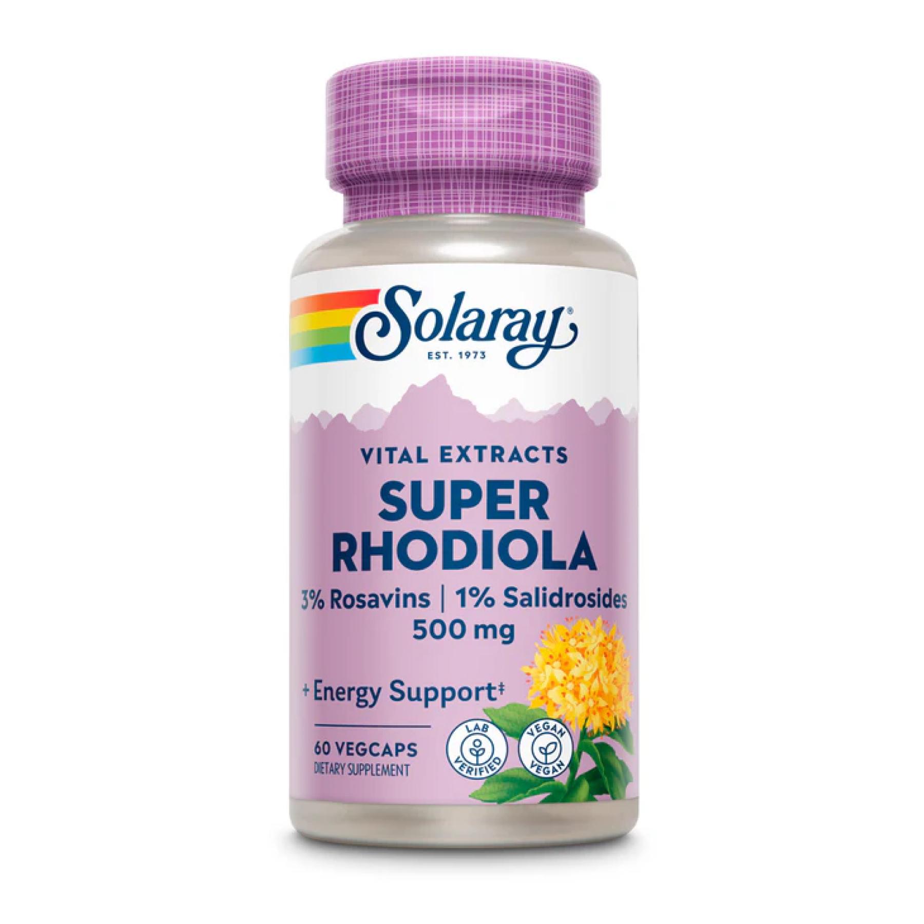 Натуральная добавка Super Rhodiola Root Extract 500 mg 60 vcaps (2023-10-2405)