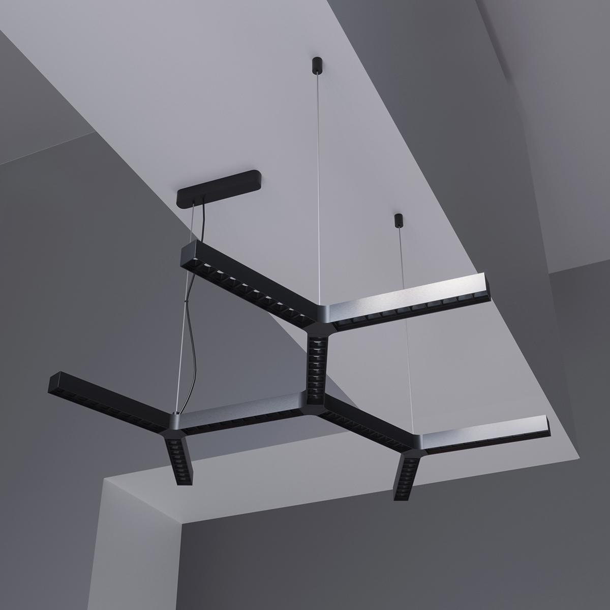 Люстра MJ-Light EKZO 48 Вт 4000 K SBK (18002)