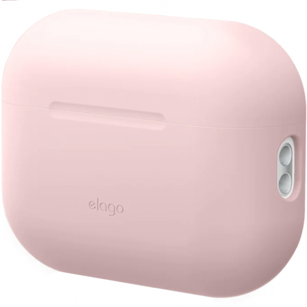Чехол Elago Silicone Basic Case with Nylon Lanyard for Airpods Pro 2nd Gen Light Pink (EAPP2SC-BA+ROSTR-LPK)