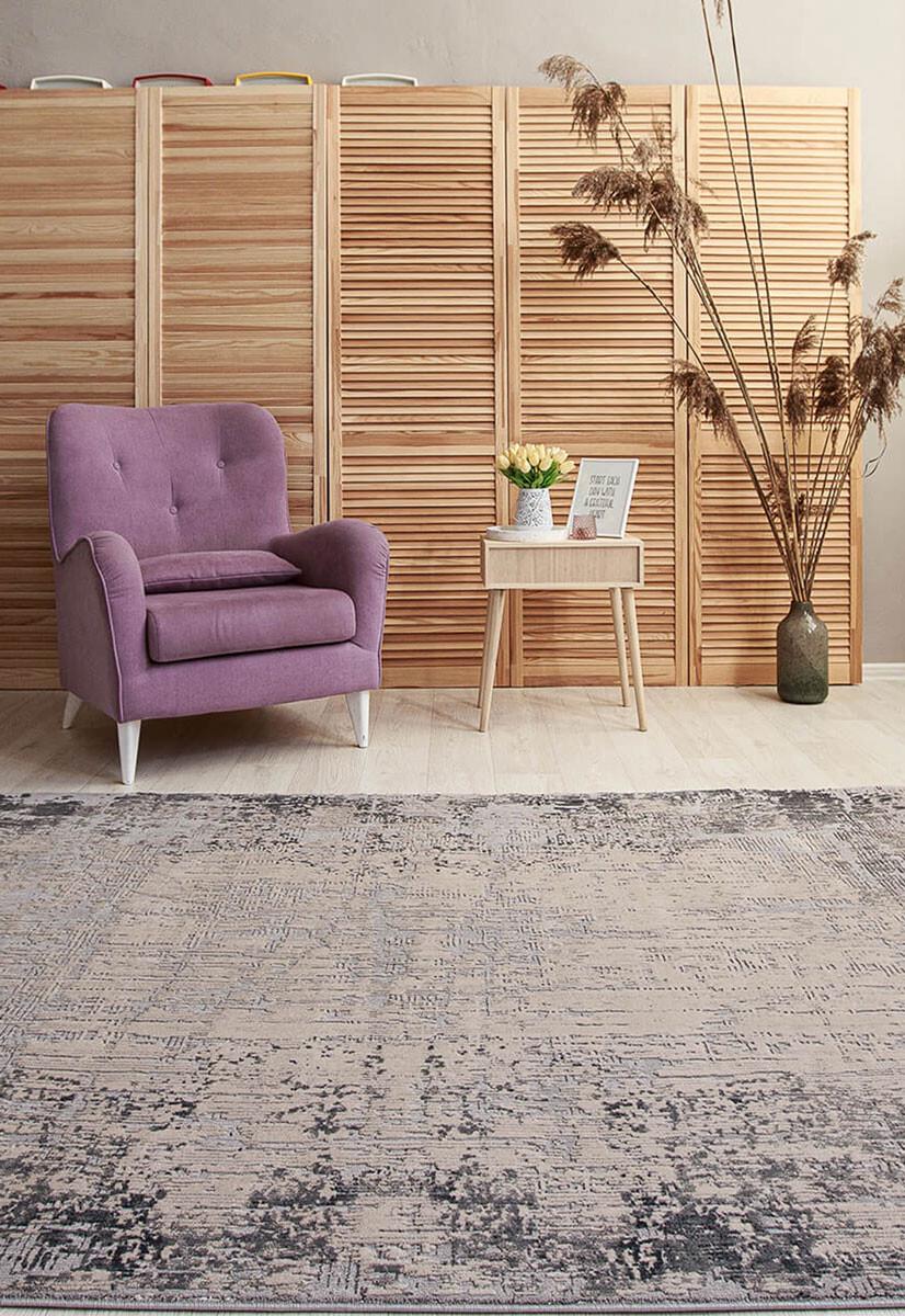 Ковер с коротким ворсом Invista s490a Bone 80x300 см (65410830)