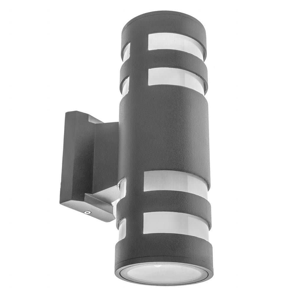 Підсвічування фасадне настінне накладне Brille IP54 AL-115/2 E27 BK (34-174)