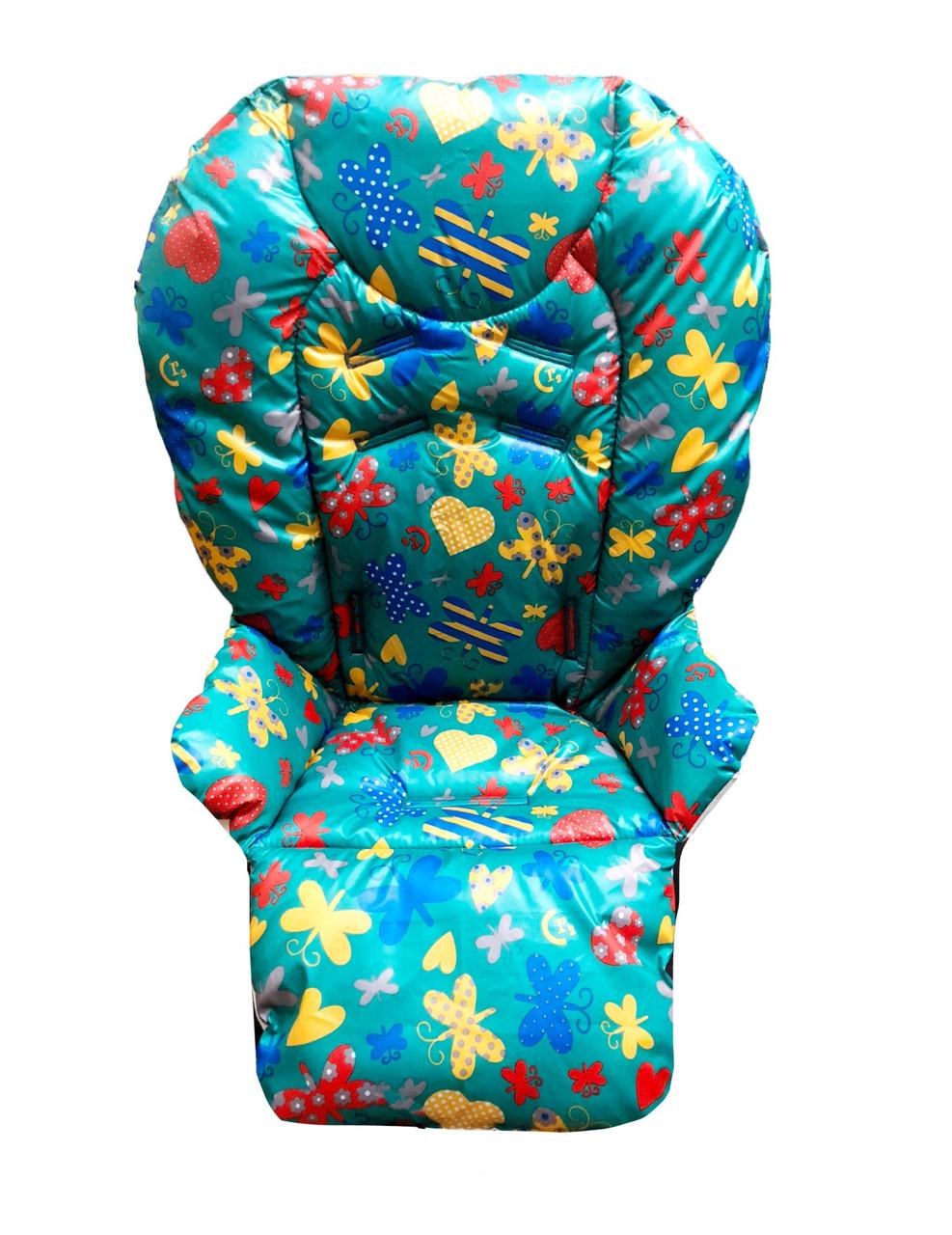 Чохол на стільчик для годування Chicco Polly 2в1 Метелики плащівка