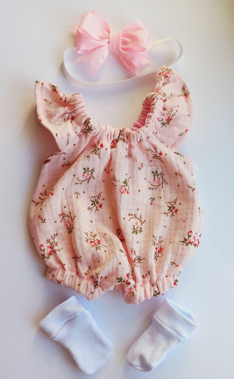 Набор одежды для куклы Baby Born боди носочки повязка 40-43 см Розовый (7087110)
