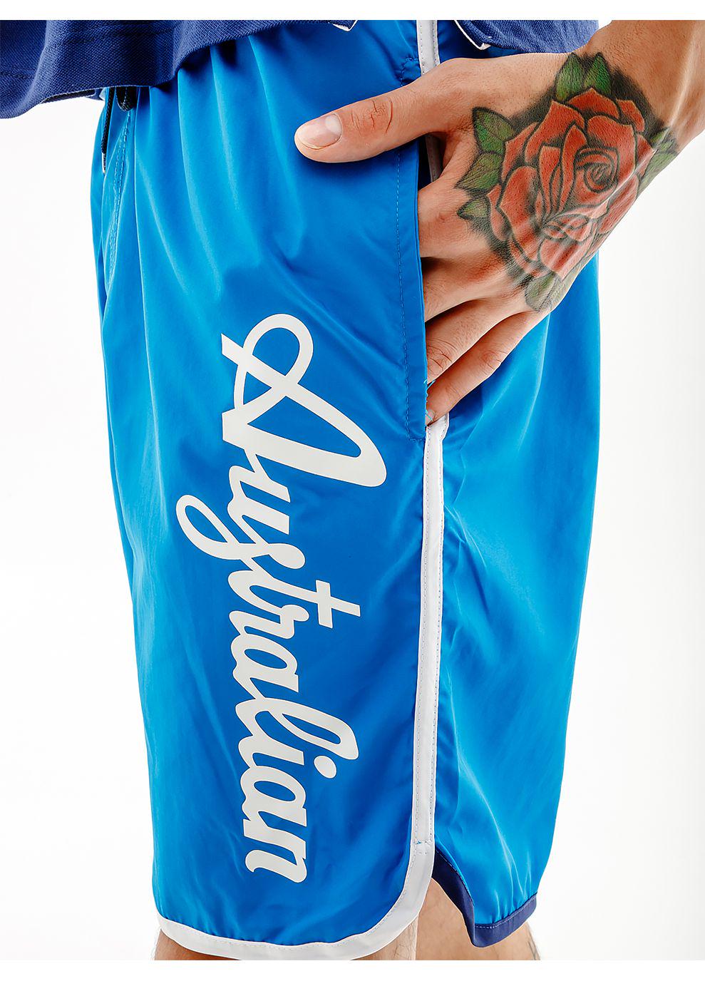 Шорты мужские Australian SMASH BOXER LOGO M Голубой (7dLSUCU0005-626 M) - фото 2 Шорты мужские Australian SMASH BOXER LOGO M Голубой (7dLSUCU0005-626 M) - фото 2