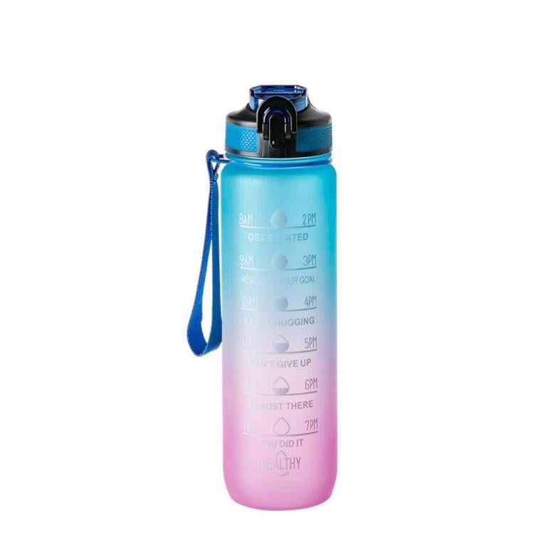 Бутылка мотивационная для воды спортивная многоразовая для детей и взрослых Refill 1000 мл - фото 1 Бутылка мотивационная для воды спортивная многоразовая для детей и взрослых Refill 1000 мл - фото 1