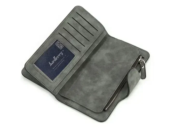 Кошелек женский Baellerry 2345 5 отделений под купюры 18,5х11х3 см Графитовый - фото 5