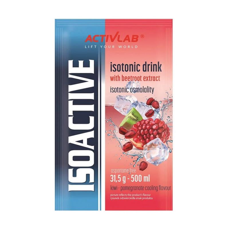 Изотоник с электролитами в саше ACTIVLAB Isoactive Isotonic Drink 31,5 г Киви-гранат с охлаждающим эффектом
