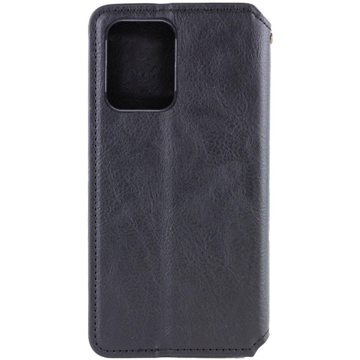 Противоударный Чехол-книжка Rubic Leather для смартфона Xiaomi Redmi 13C 4G/POCO С65 Black - фото 3 Противоударный Чехол-книжка Rubic Leather для смартфона Xiaomi Redmi 13C 4G/POCO С65 Black - фото 3