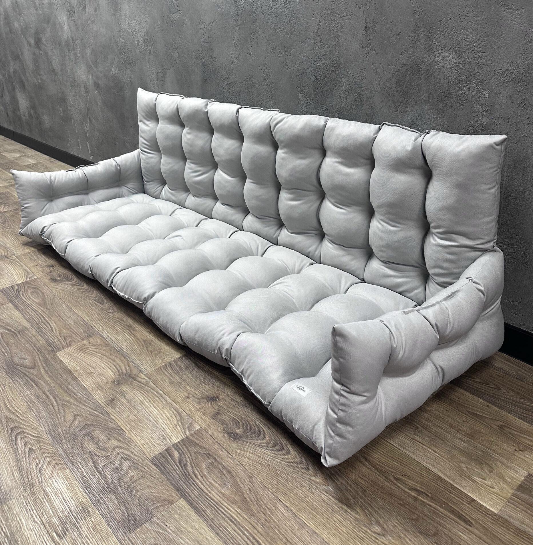 Подушка Сomfort Home с бортами на поддоны/качели/каркасы/садовая мебель 150х50х50х20 см