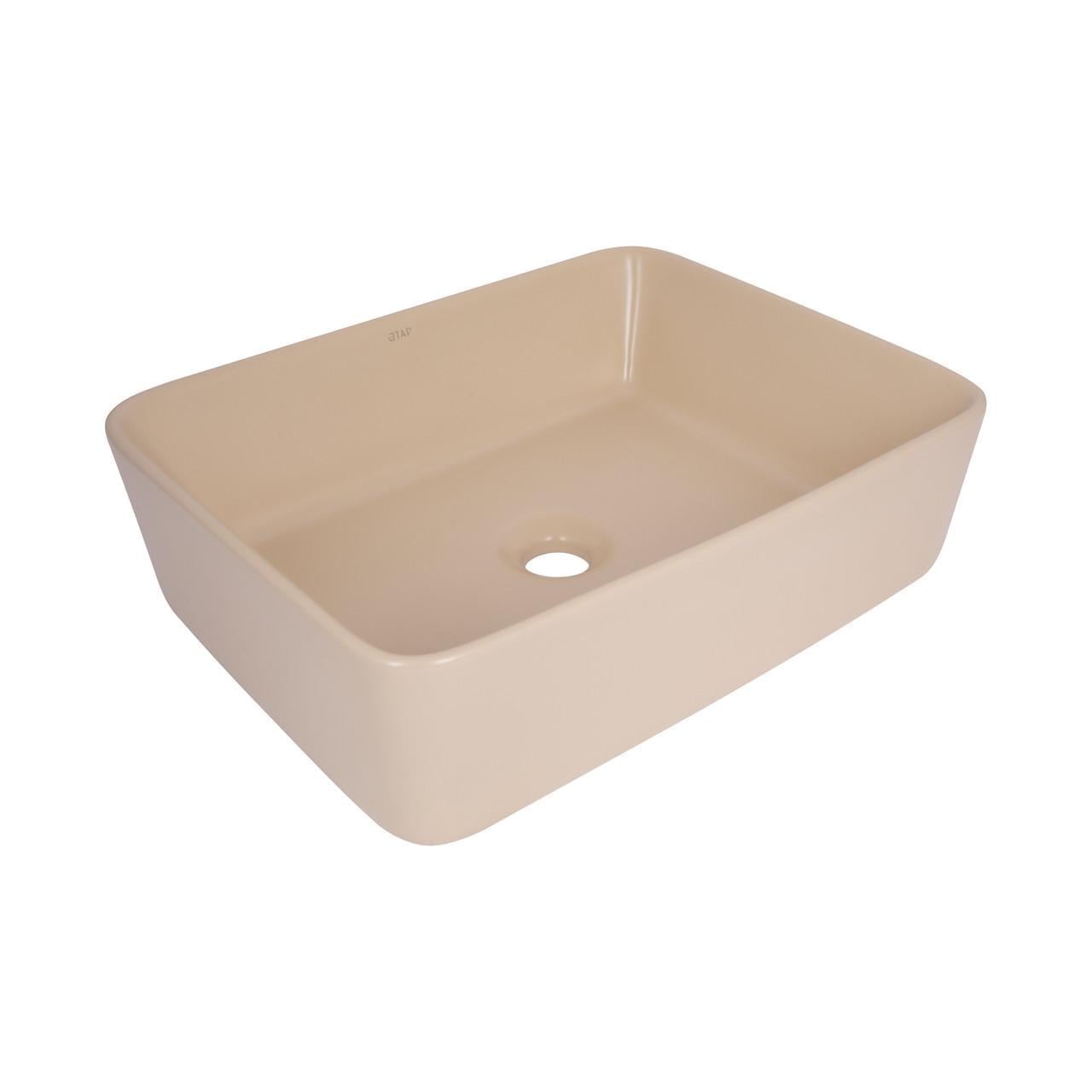 Раковина накладная Qtap Tern 480x370x135 мм прямоугольная с донным клапаном Beige (QT17116069SB) Раковина накладная Qtap Tern 480x370x135 мм прямоугольная с донным клапаном Beige (QT17116069SB)
