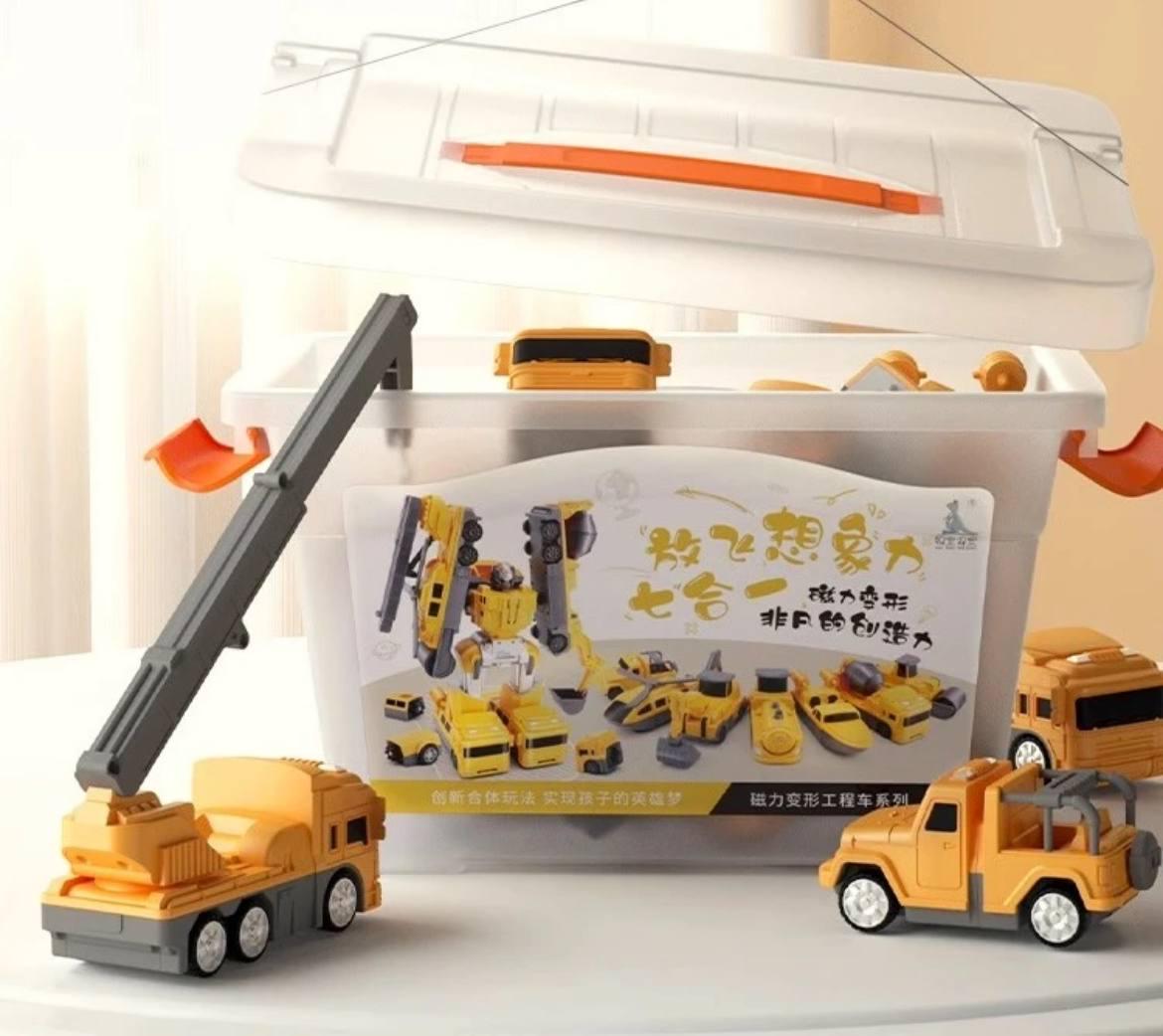 Конструктор Будівельний Трансформер 8в1 Помаранчевий (ooppp21313121) - фото 8 Конструктор Будівельний Трансформер 8в1 Помаранчевий (ooppp21313121) - фото 8