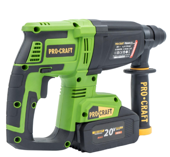 Перфоратор акумуляторний ProCraft PHA-40 без АКБ та з/п (030040) - фото 3 Перфоратор акумуляторний ProCraft PHA-40 без АКБ та з/п (030040) - фото 3