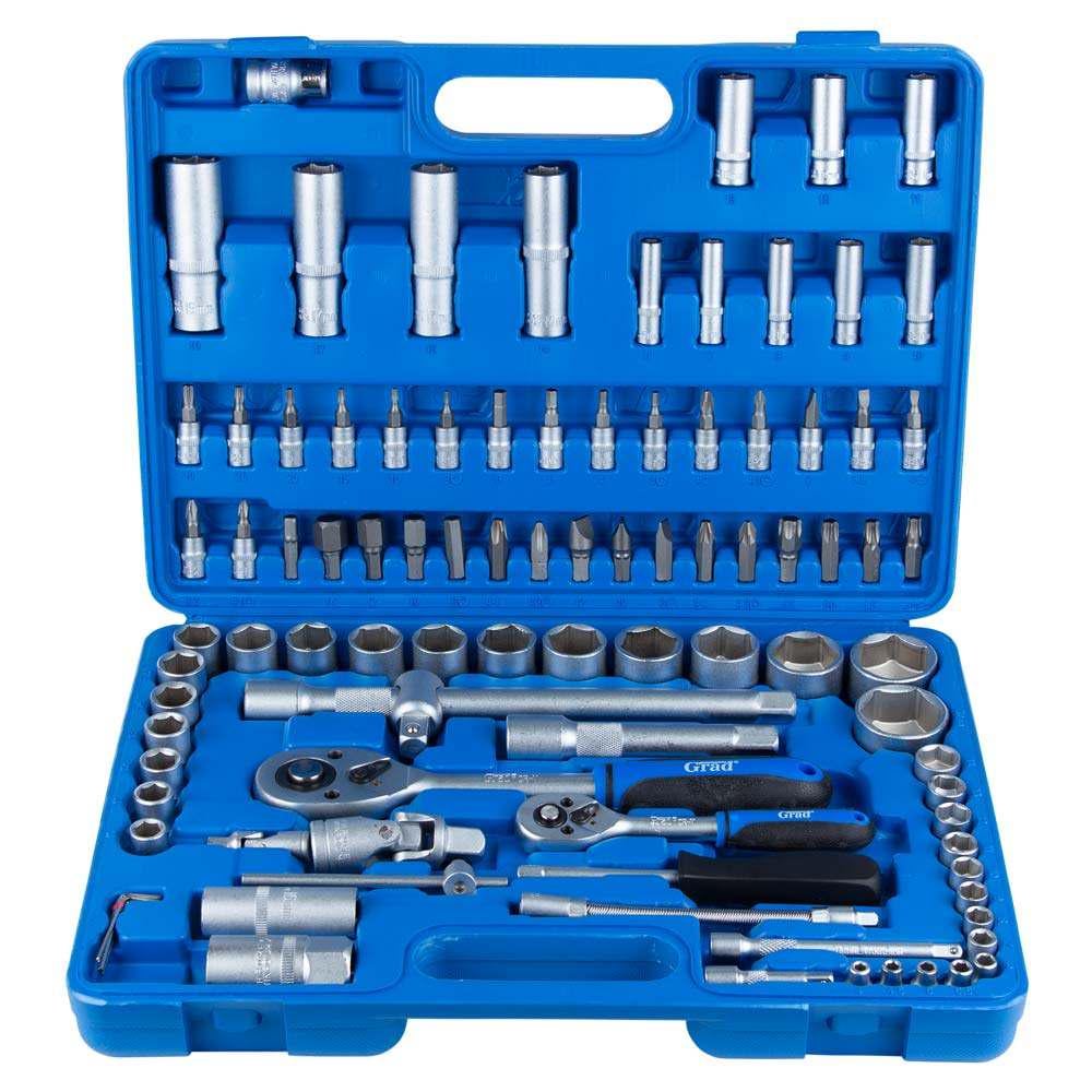 Набор насадок торцевых и бит Grad Start 1/4" 1/2" 94 шт. (6003175)