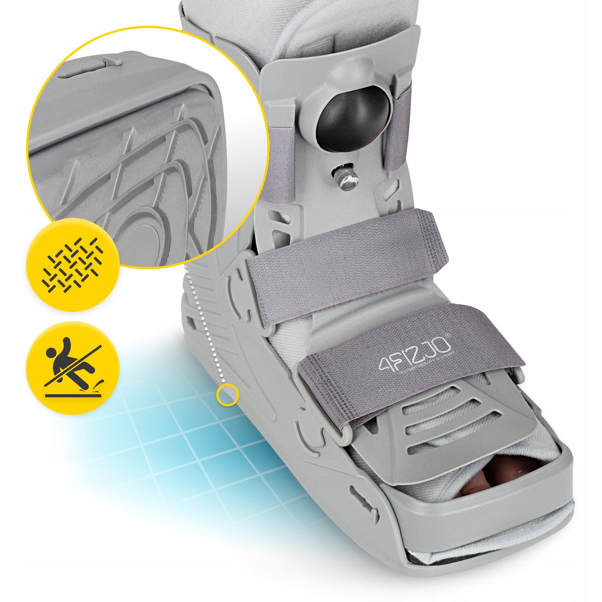 Сапог ортопедический пневматический 4fizjo MED с регулировкой давления L Grey (P-5905973407328) - фото 10