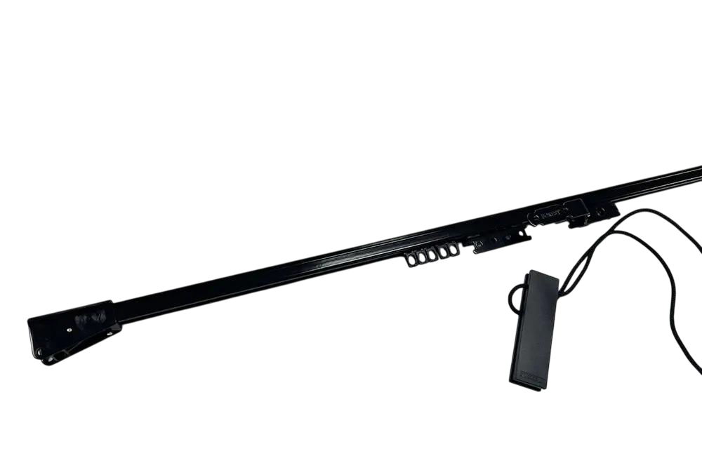 Карниз алюмінієвий з кордовим управлінням Forest CKS 200 см Чорний (2503775754)