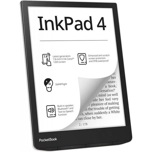 Електронна книжка PocketBook 743G PB743G-U-CIS InkPad 4 IPX8 32 Гб Stundust Silver (12059177) - фото 2