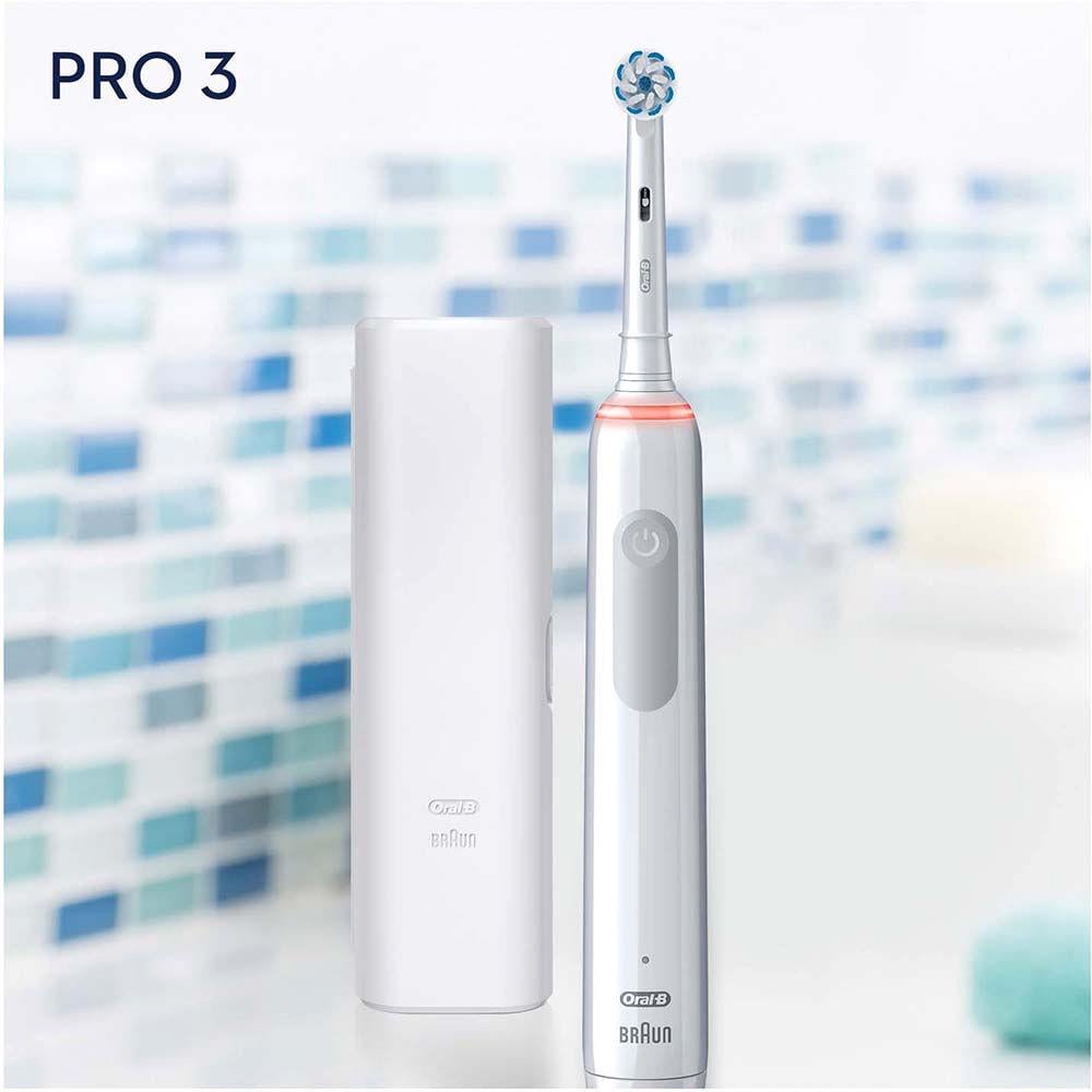 Щітка зубна електрична Oral-B D505 PRO 3 3500 Ultra Thin White - фото 5