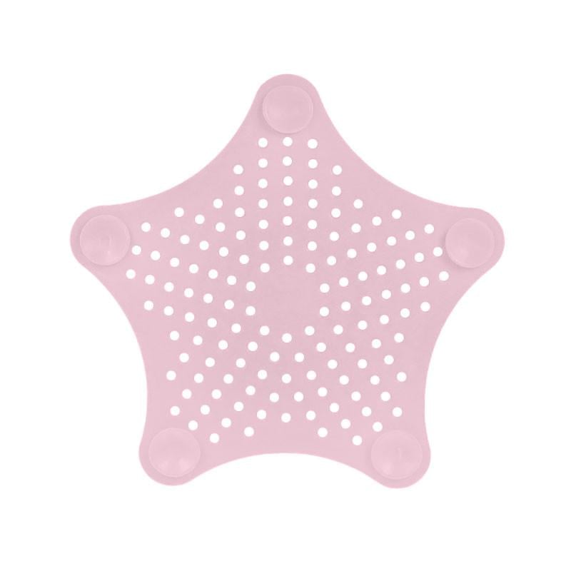 Решетка для раковины силиконовая Lesko 025 Star Light Pink