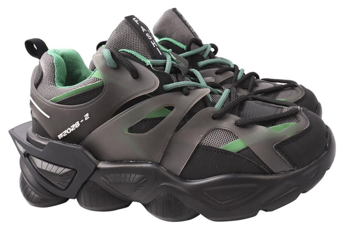 Кросівки жіночі Gifanni з текстилю на платформі на шнурівці р. 36 Чорний (76-21DK)