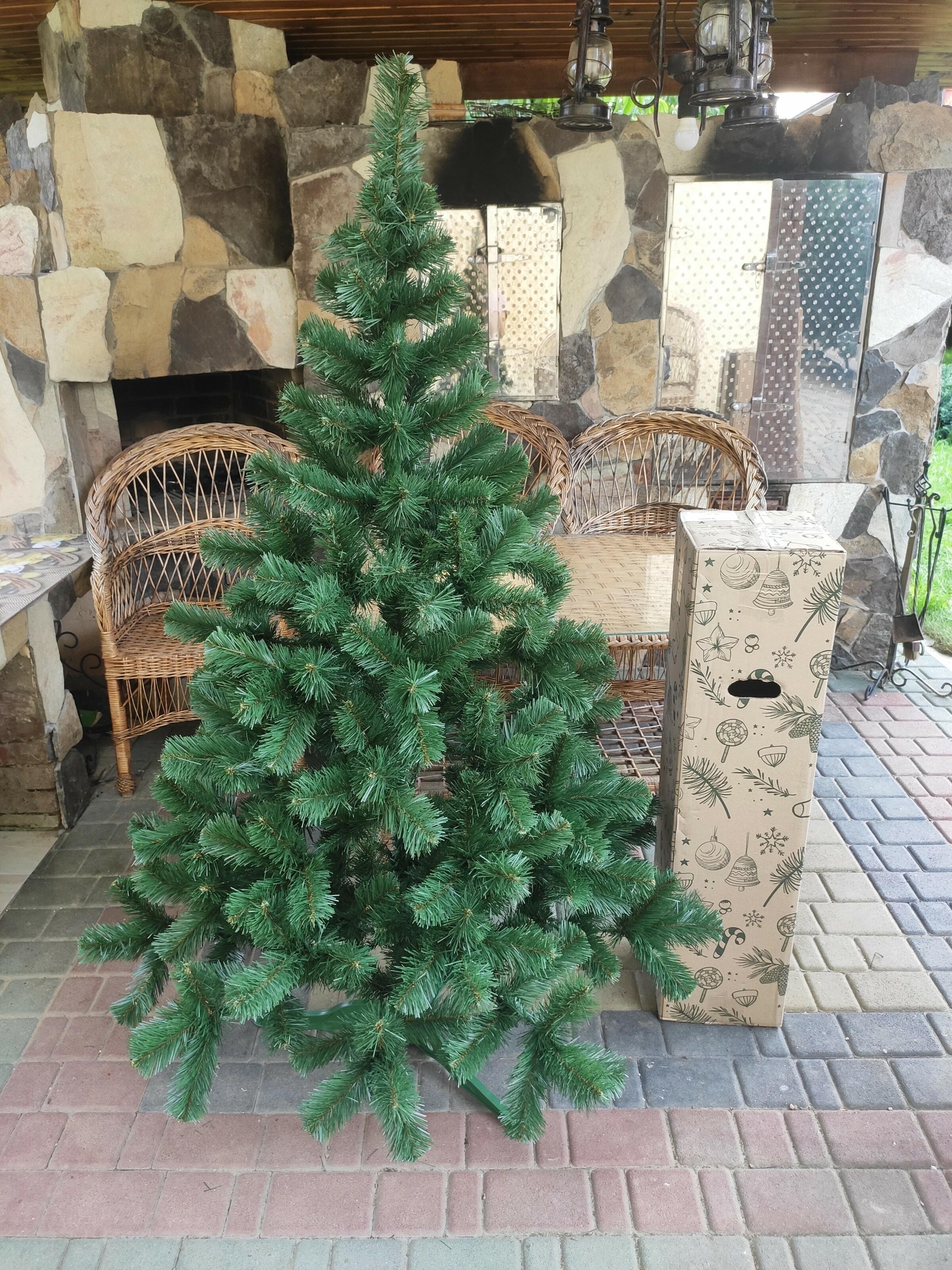 Ялинка штучна Хатинка Карпатська з підставкою 1,80 м Зелений (Карп-180) - фото 1 Ялинка штучна Хатинка Карпатська з підставкою 1,80 м Зелений (Карп-180) - фото 1