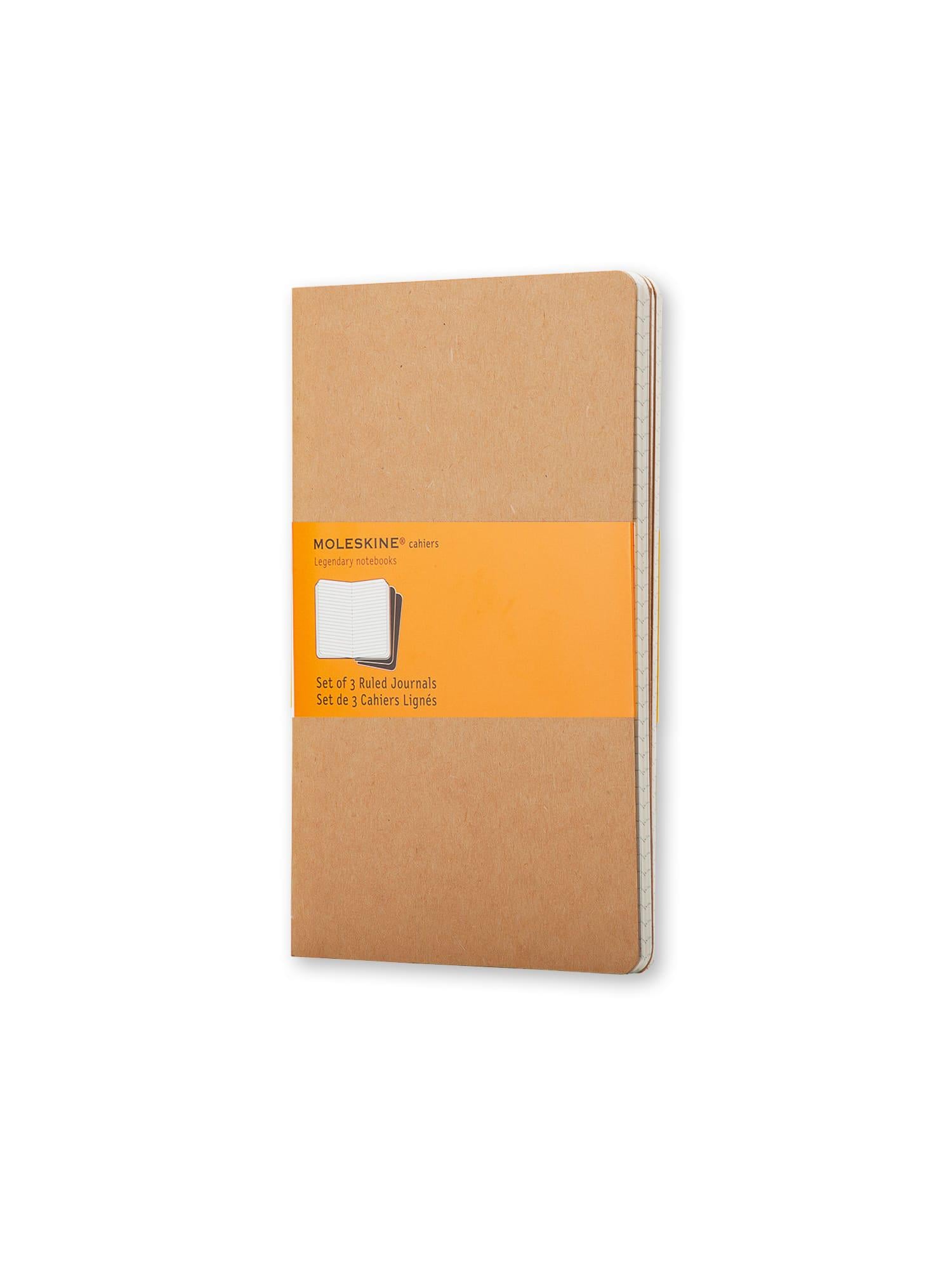 Блокнот Moleskine Cahier средний линейка Бежевый (QP416)