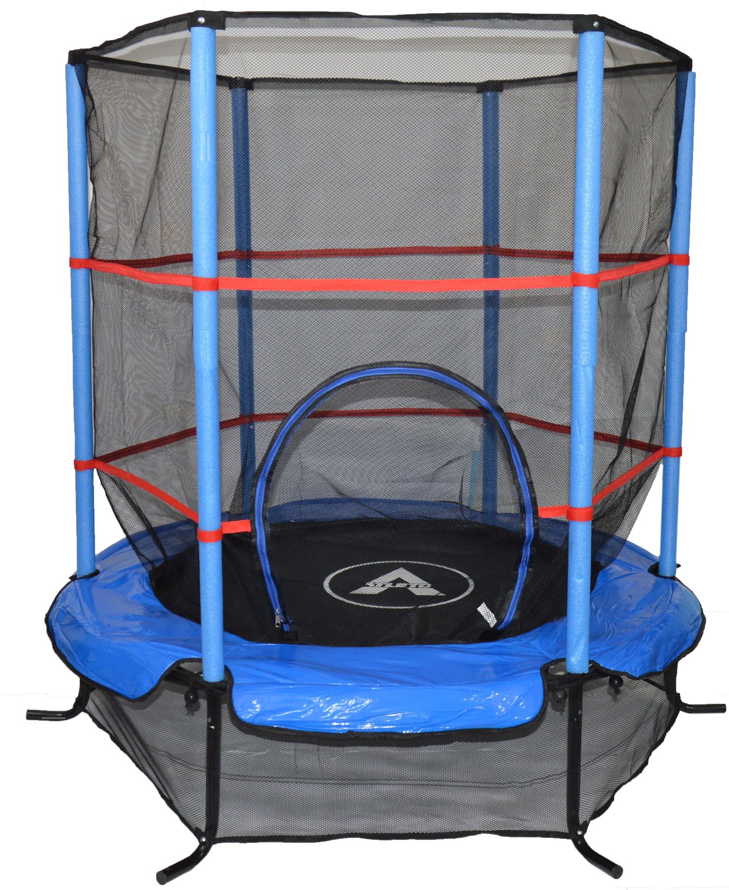 Батут Atleto 140 см з сіткою Синій (21000403)