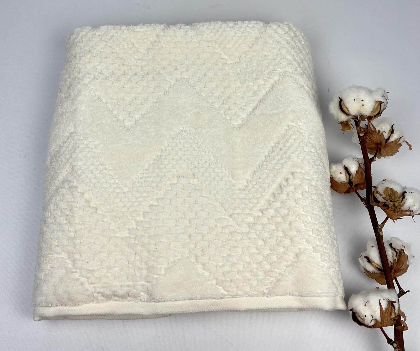 Полотенце Philippus Microcotton Triga А274 90x150 см Молочный (CN31720)