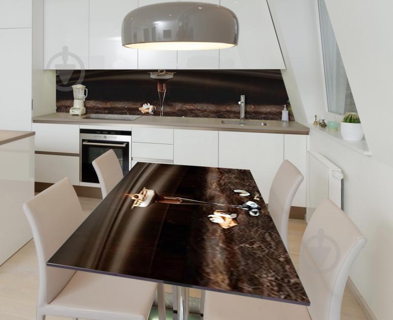 Наклейка 3Д виниловая на стол Zatarga «Зефирное фондю» 600х1200 мм (Z184476st)