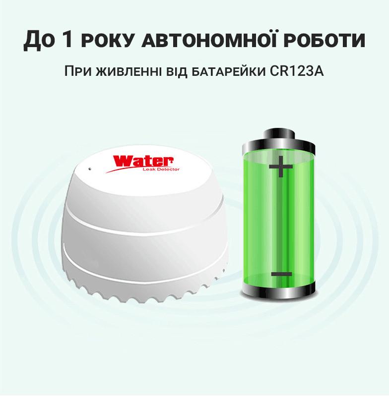 Wi-Fi датчик протікання води USmart LWS-02w з підтримкою Tuya для Android & iOS - фото 7