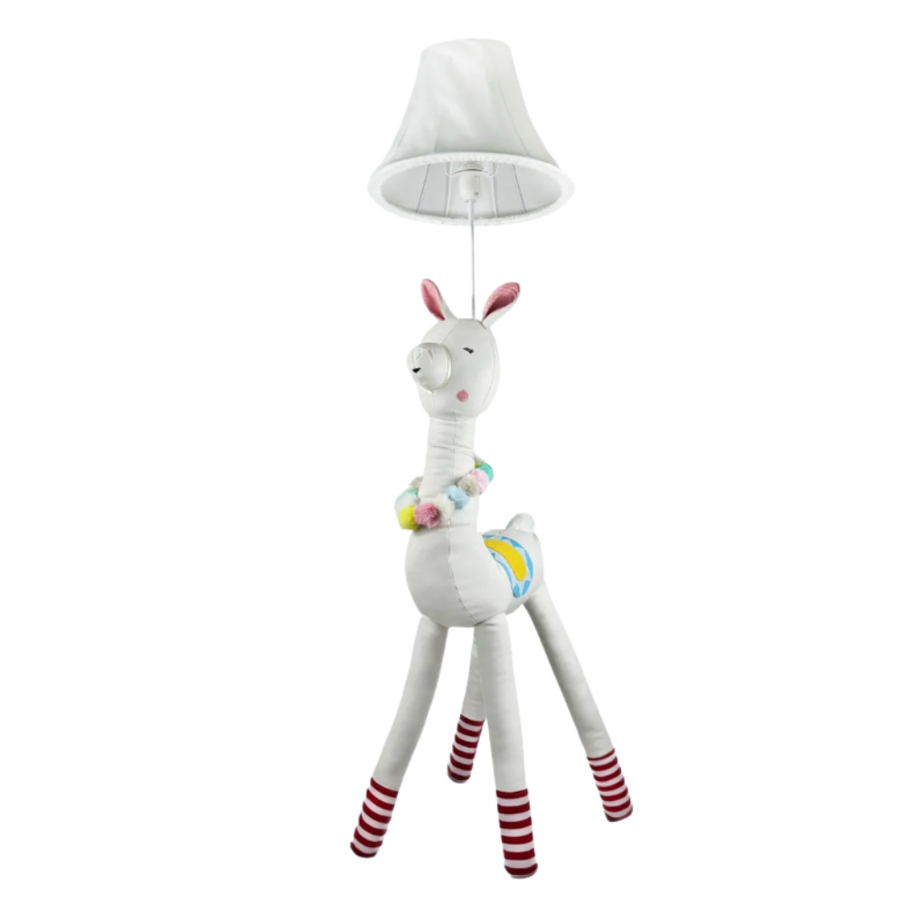 Лампа напольная Альпака в детскую комнату цоколь Е27 40W Белый